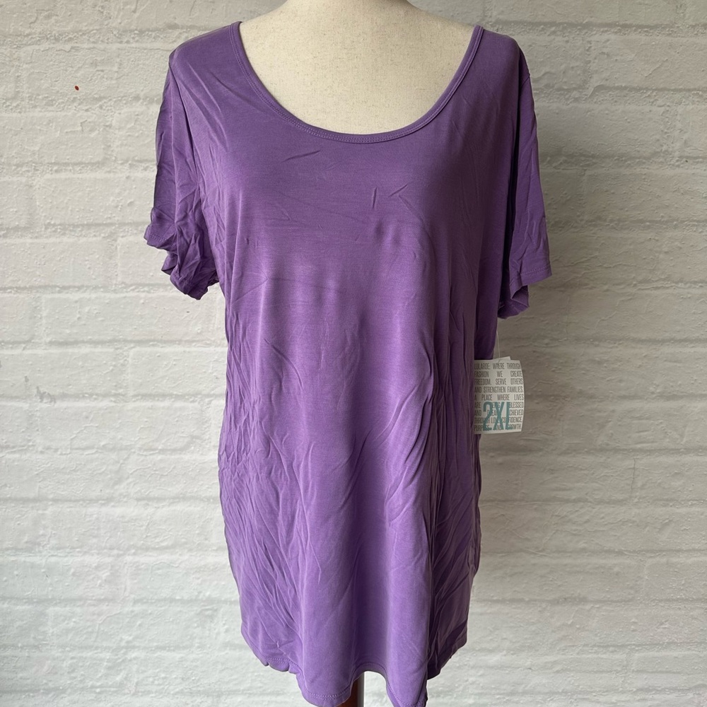 ✨NWT✨ LulaRoe Purple Classic Tee 2XL